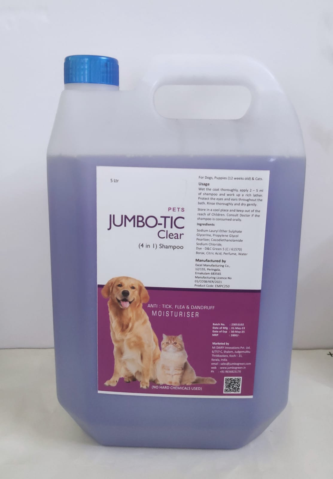 Jumbo Tic Shampoo: Grooming & Conditioner for Pets