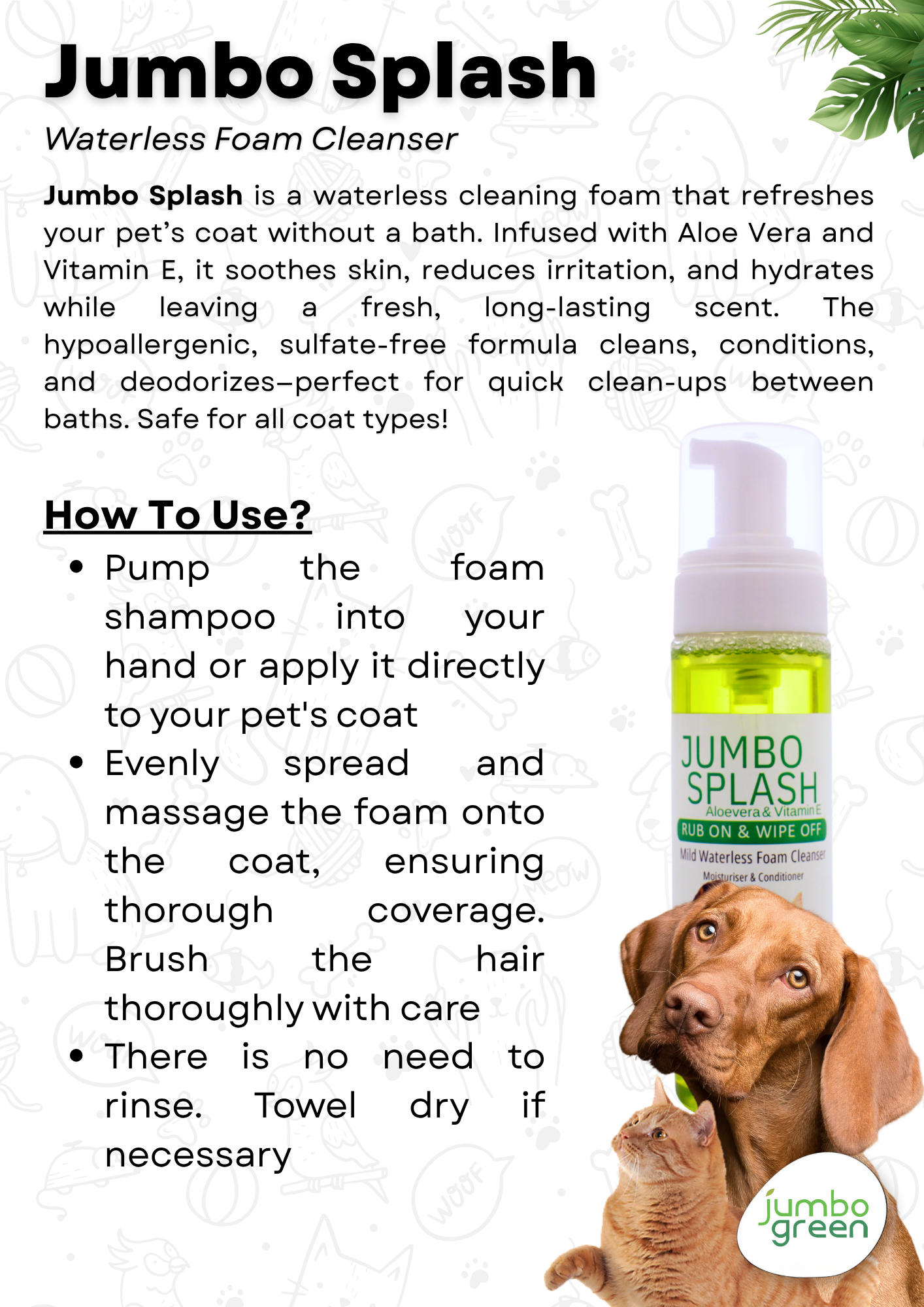Jumbo Splash Aloevera & Vitamin E