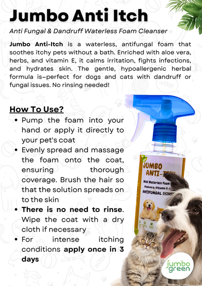 Jumbo Anti-Itch | Anti Fungal Waterless Cleanser