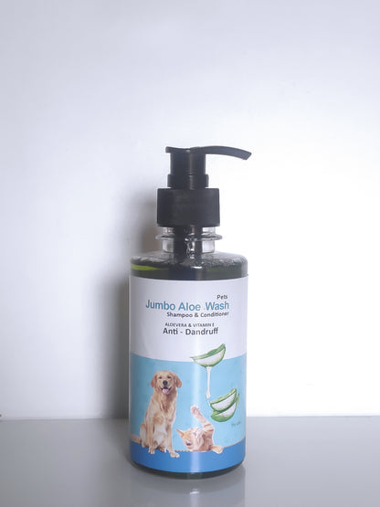Jumbo Aloe Wash-Shampoo & Conditioner – Aleovera & Vitamin E – Anti-dandruff