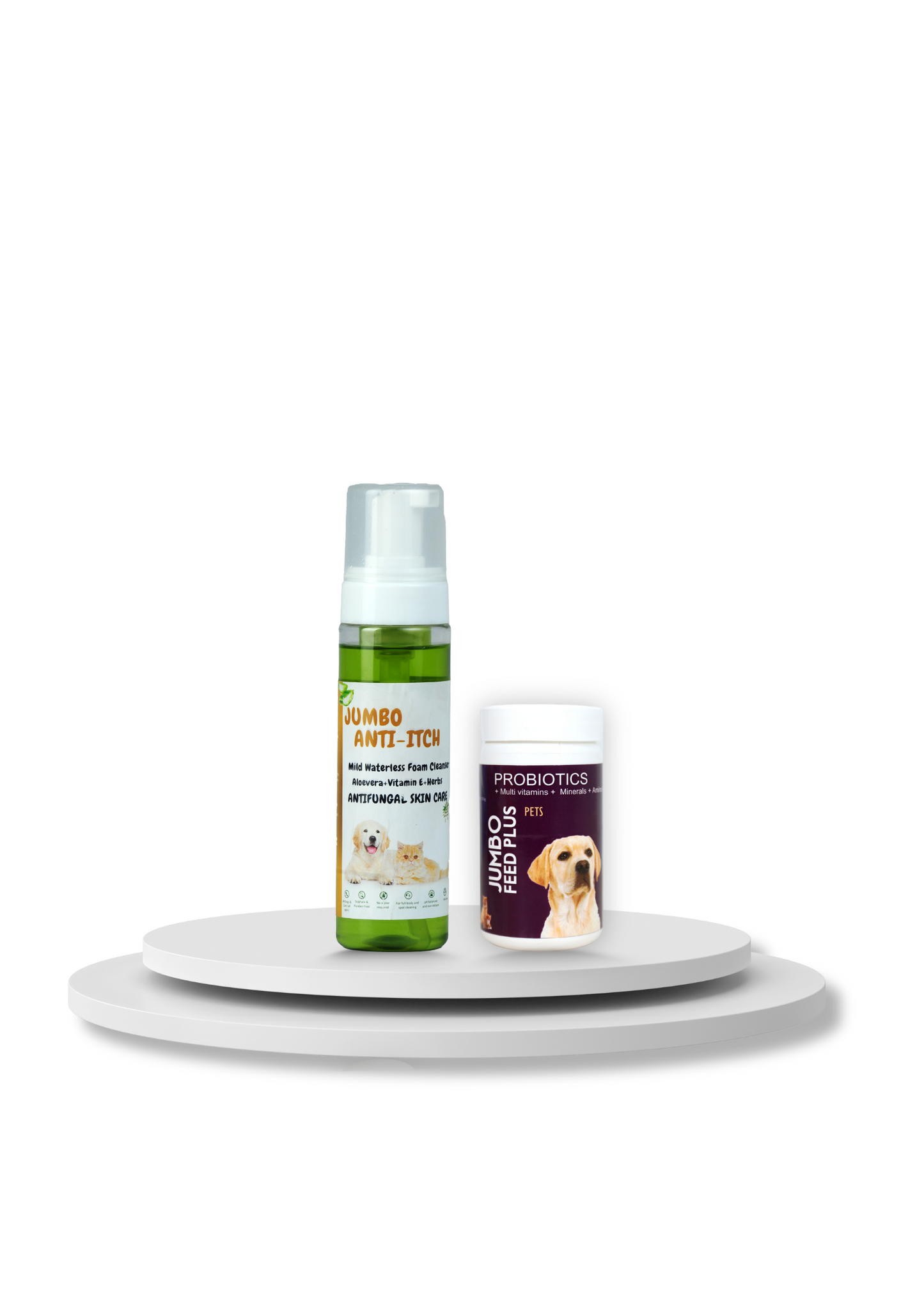 Jumbo Anti-Itch Waterless Cleanser Anti Fungal Skin Care with Jumbo feed plus