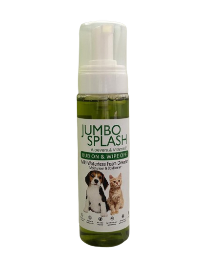 Jumbo Splash: Waterless Cleanser (Aloe vera & Vitamin E) 220 ml