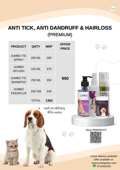 ANTI TICK, ANTI DANDRUFF & HAIRLOSS (Premium)